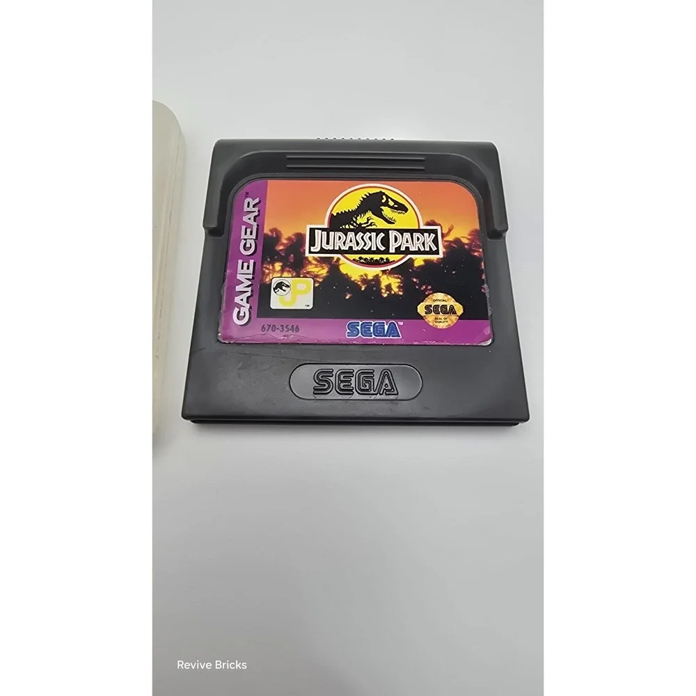 Jurassic Park (Sega Game Gear, 1993) Game Only W/ Case Tested Working Great Cond